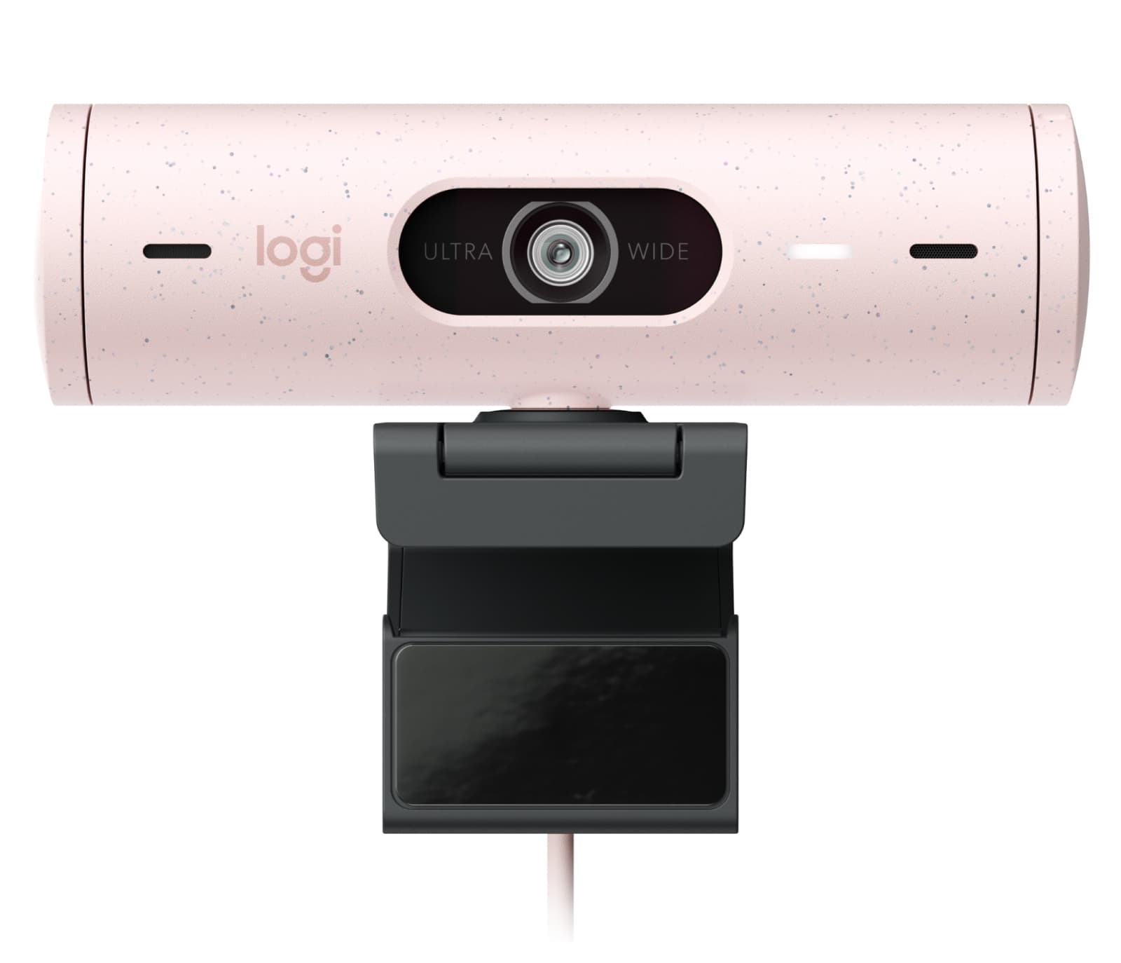 Logitech brio 500 full hd webcam rose — vue 1
