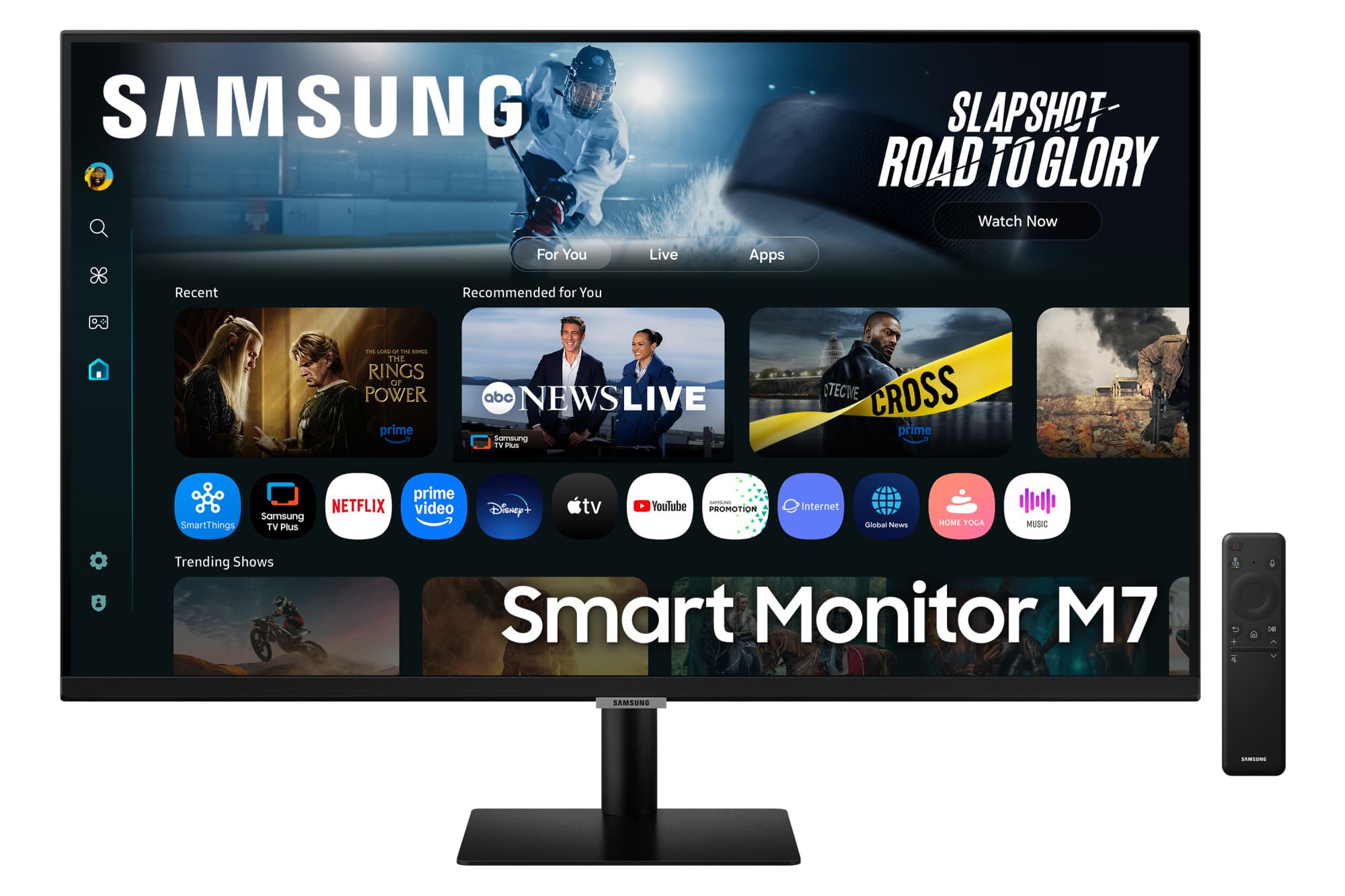 Samsung smart monitor m70f 32" 4k usb-c — vue 1