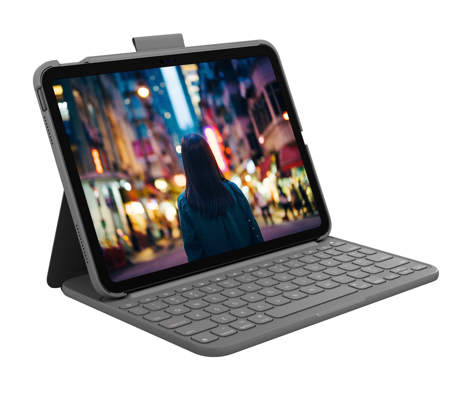 Logitech slim folio iPad 10th/a16 azerty — vue 1