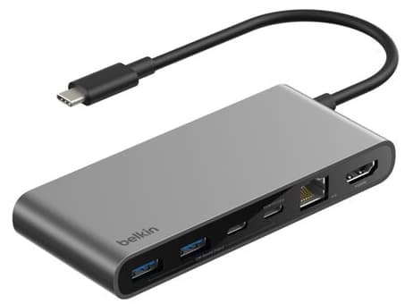 Belkin 8-in-1 usb-c hub — vue 1