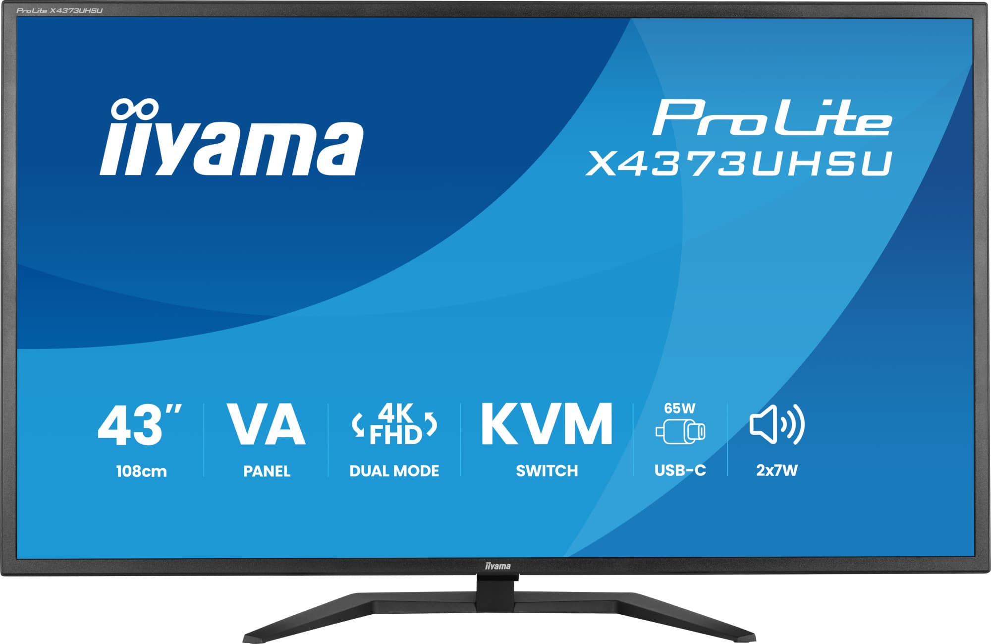 Iiyama X4373UHSU-B2 — vue 1