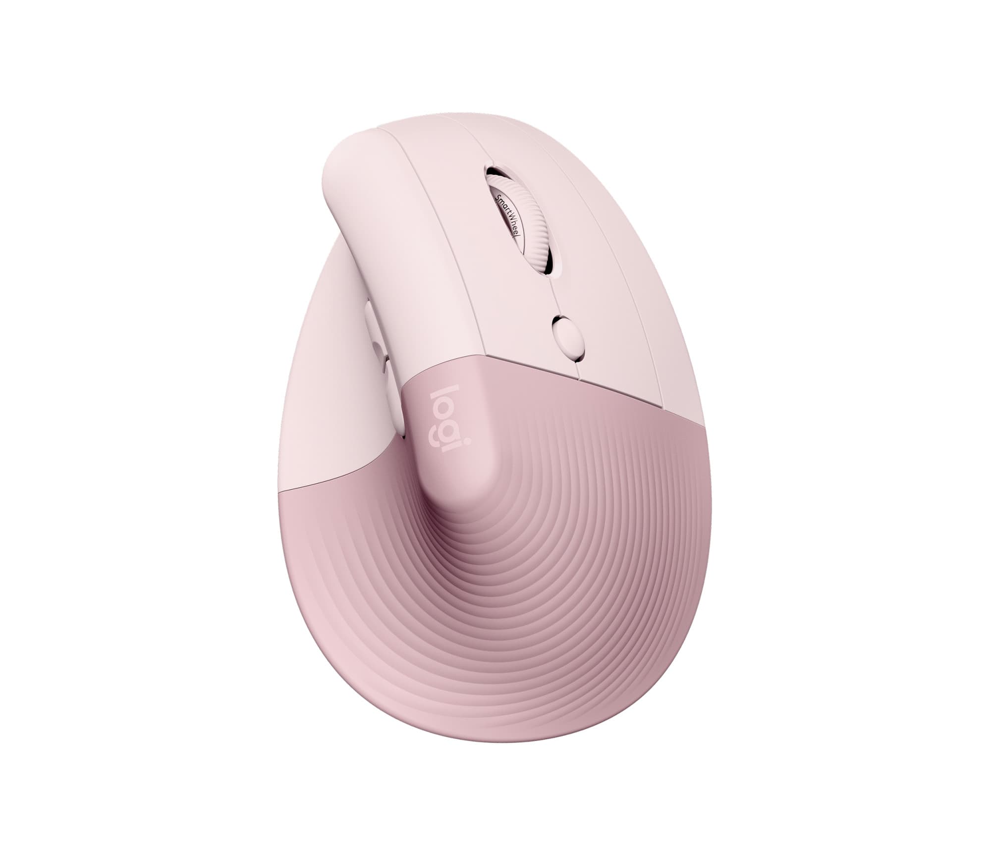 Logitech lift vert. ergo souris rose — vue 1
