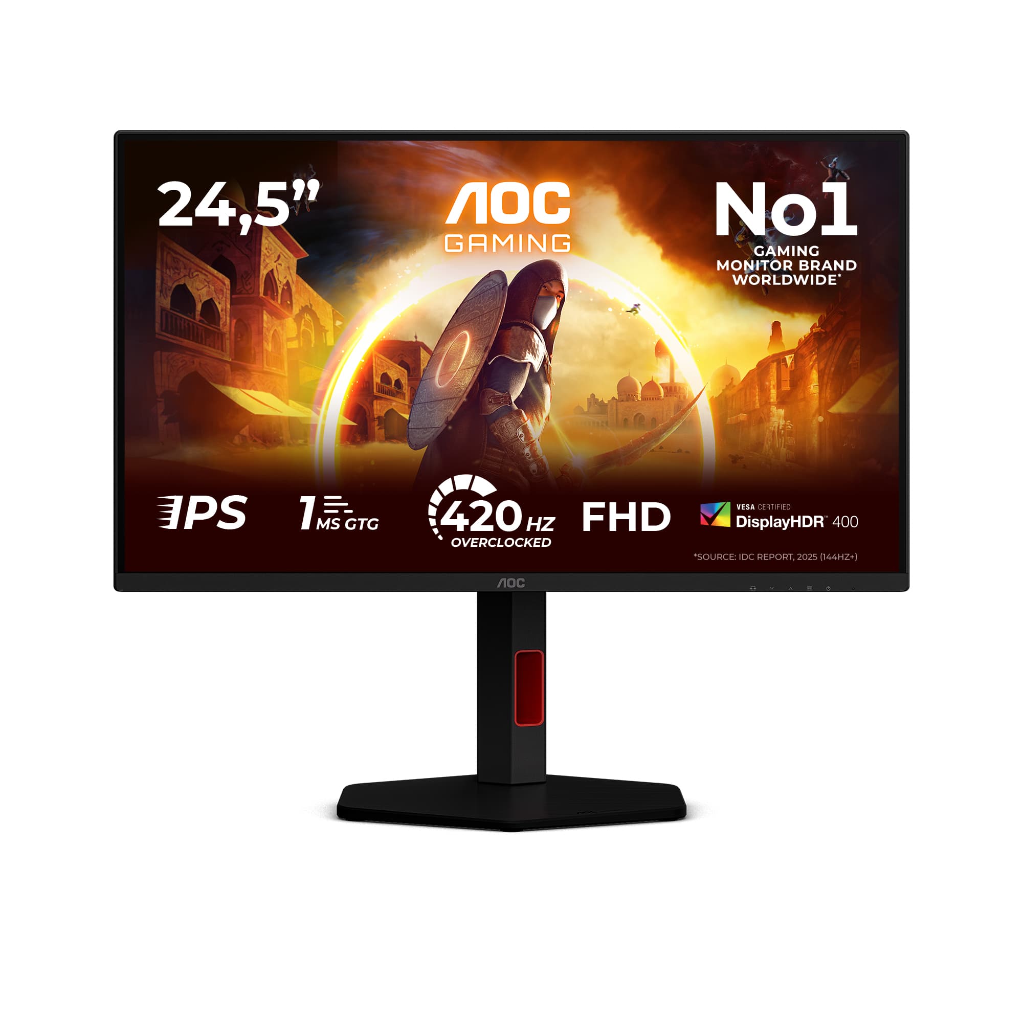 Aoc ecran gaming 25G4KUR — vue 1