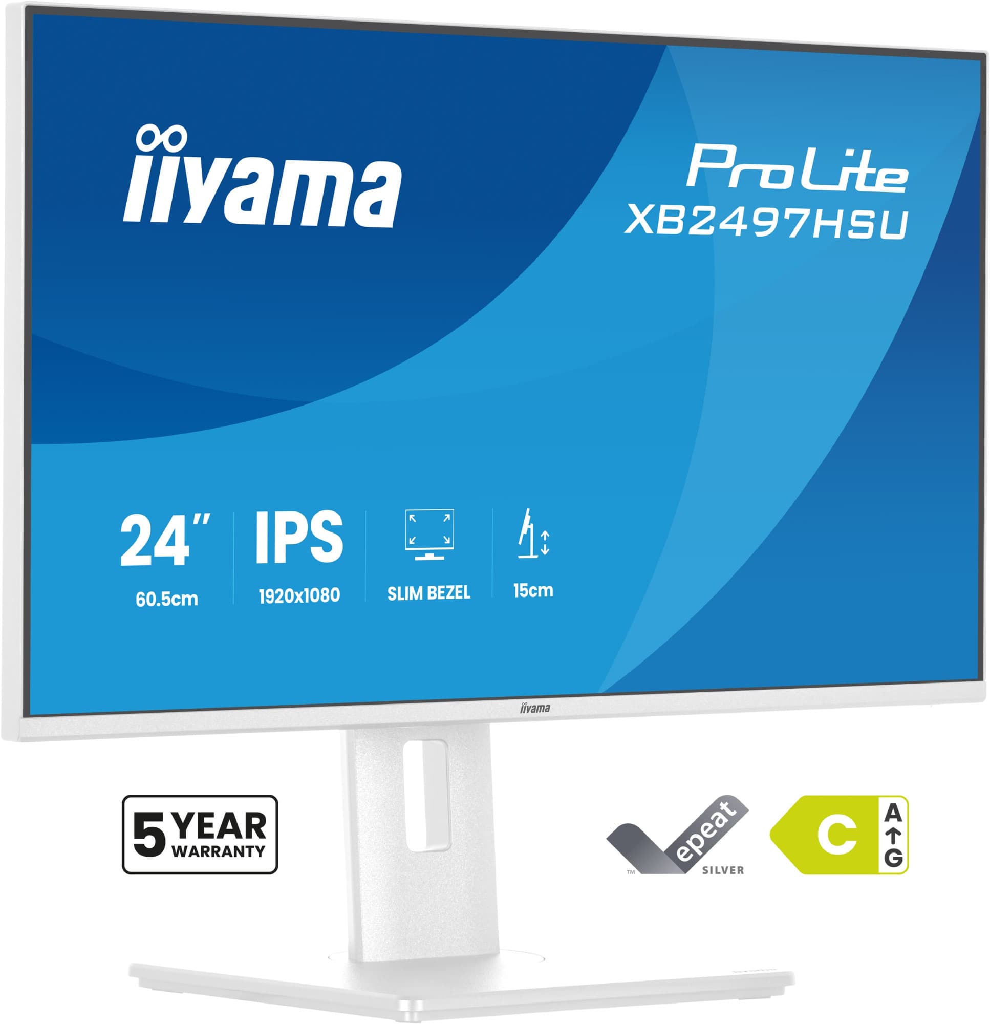 Iiyama monitor XB2497HSU-W1 — vue 1