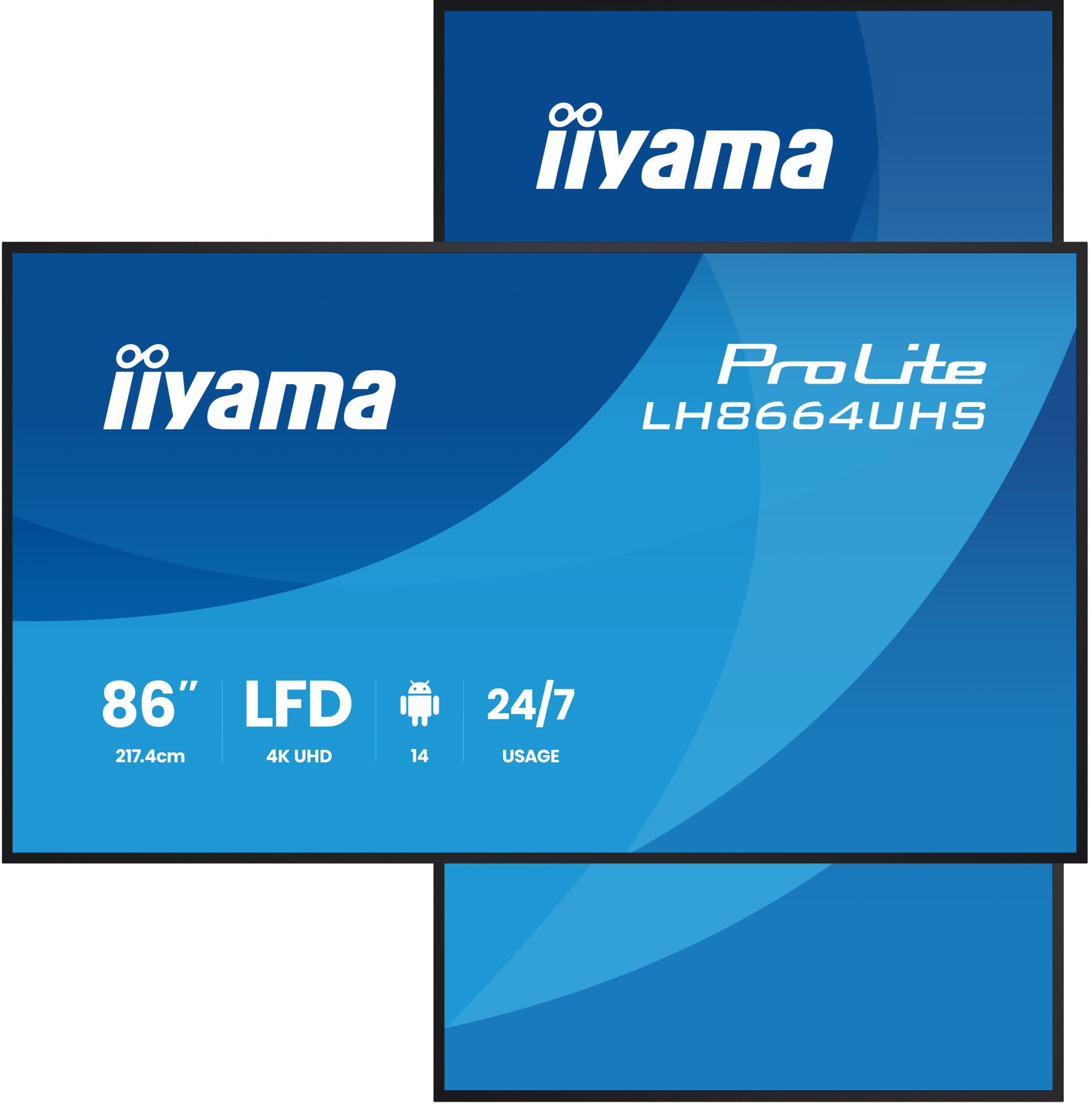 Iiyama signage LH8664UHS-B3AG — vue 1