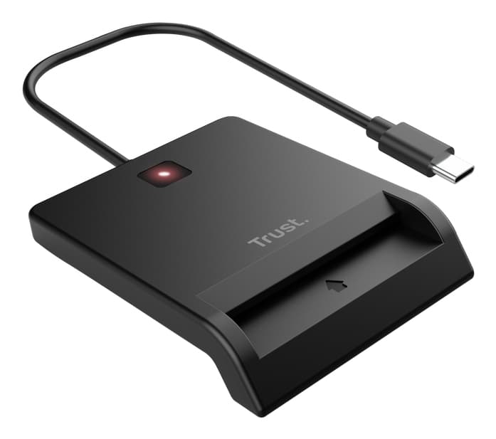 Trust primo usb-c dni smartcard reader — vue 1