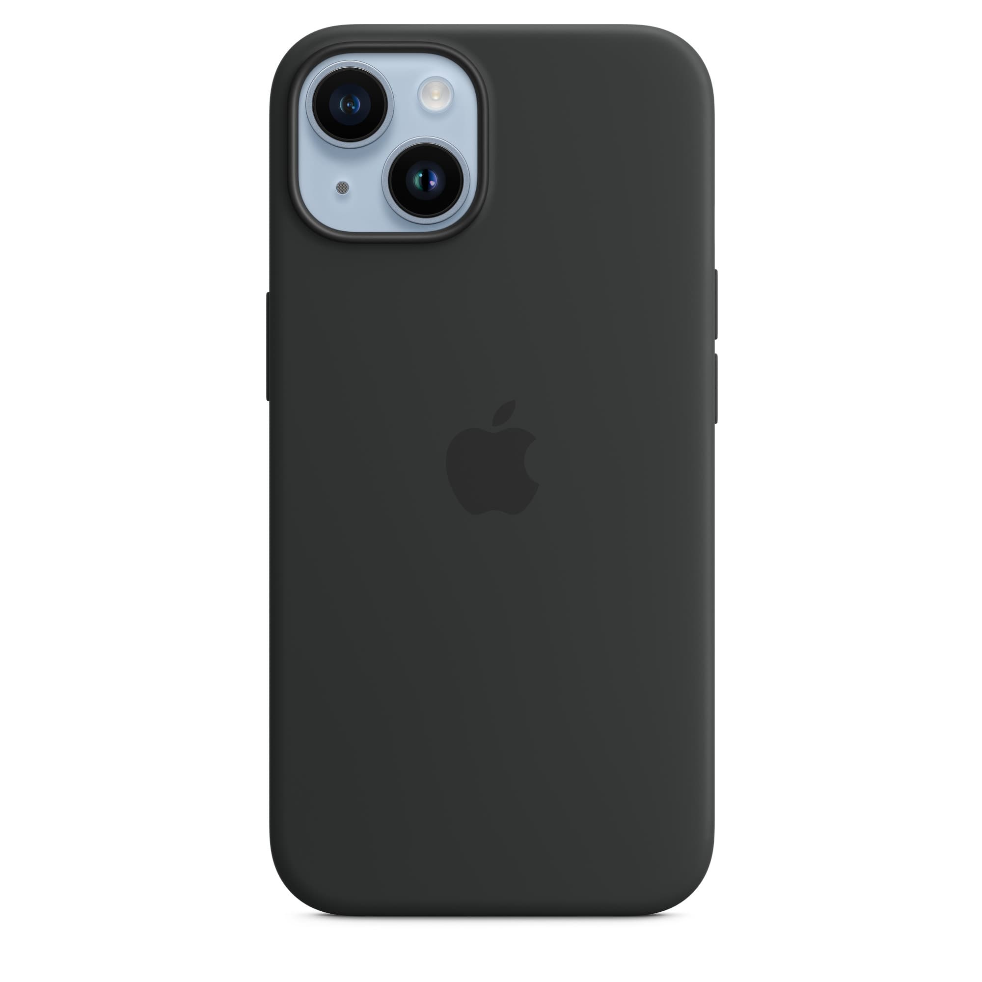 Apple iPhone 14 silicone case midnight — vue 1
