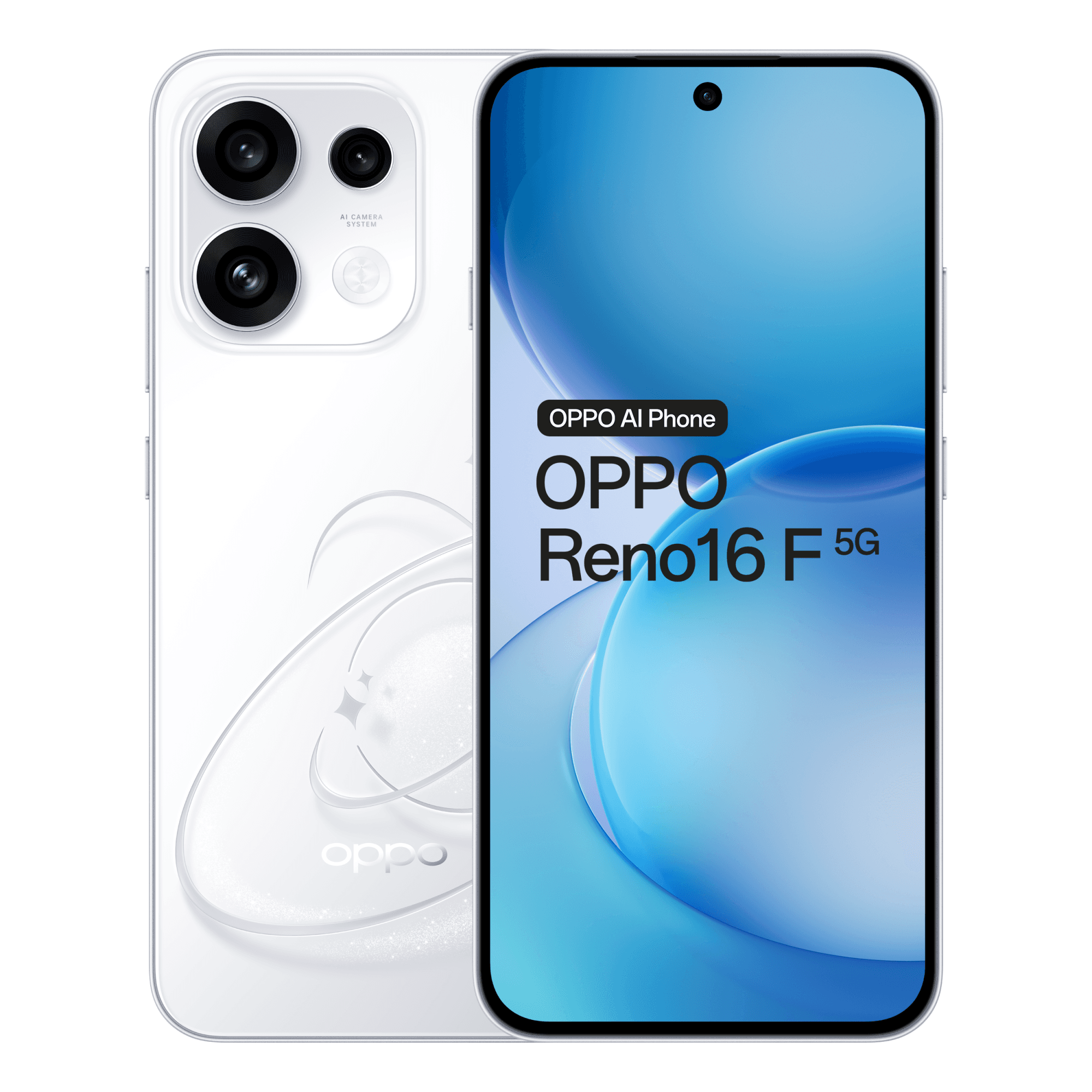 Oppo reno16f 8+256 pop white — vue 1