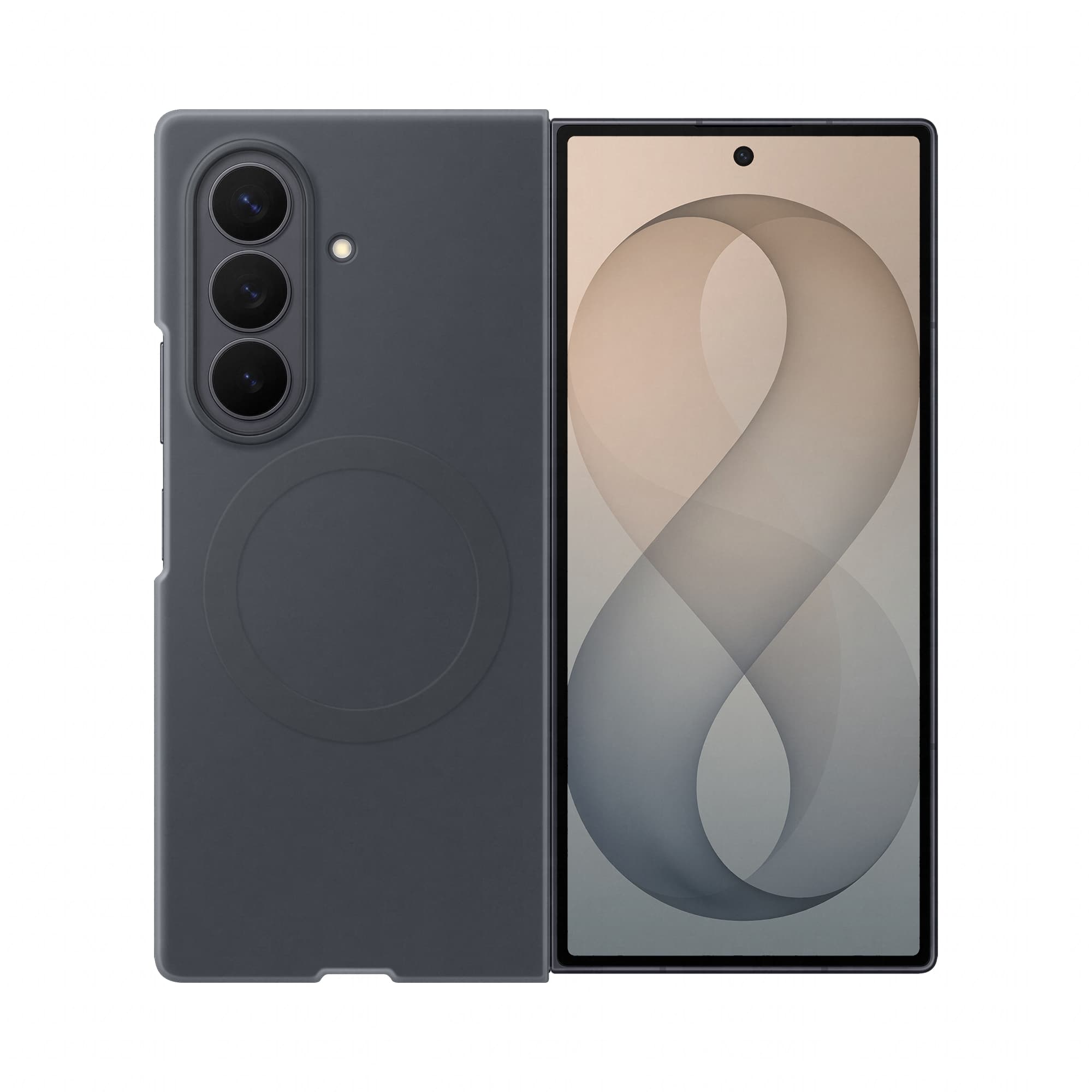 Samsung silicone case fold8 ultra noir — vue 1