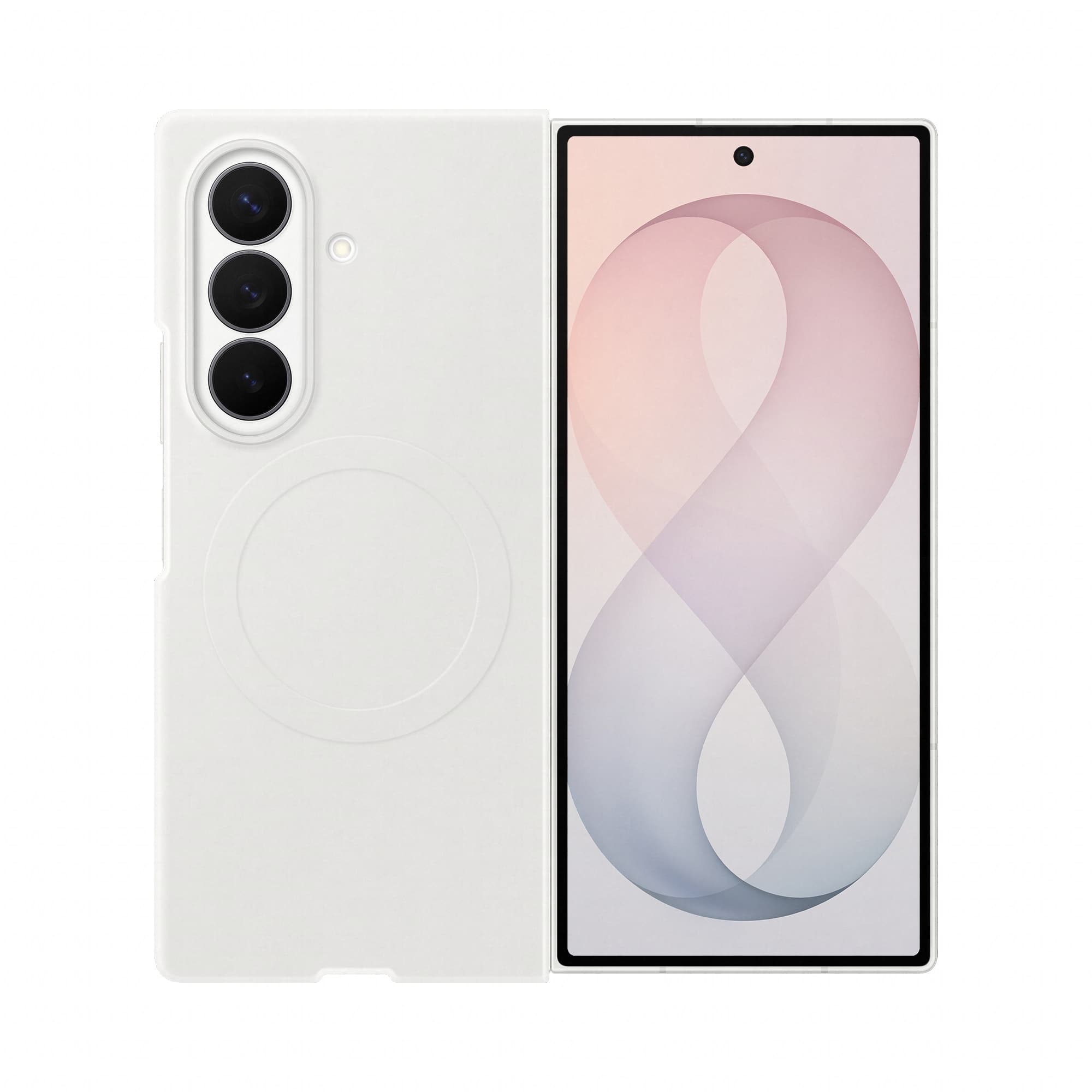 Samsung silicone case fold8 ultra blanc — vue 1