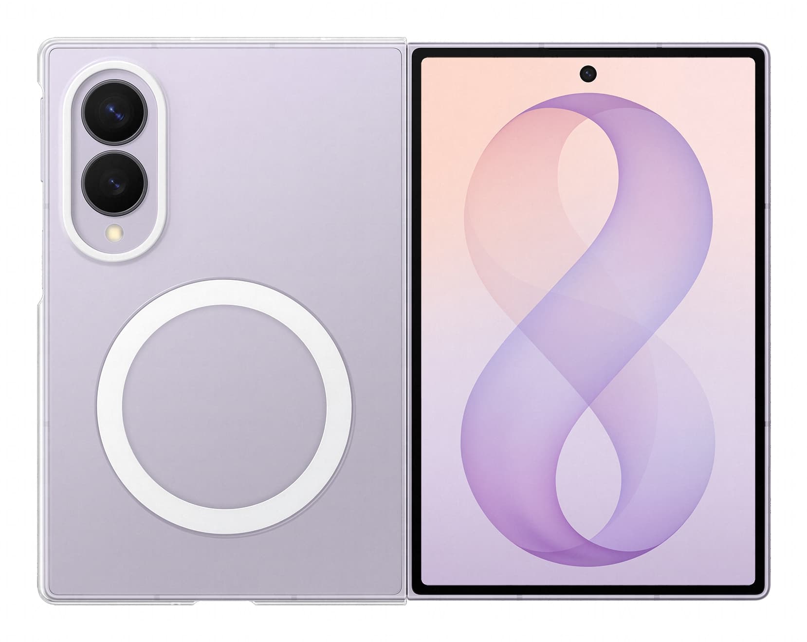 Samsung clear magnet case FOLD8 — vue 1