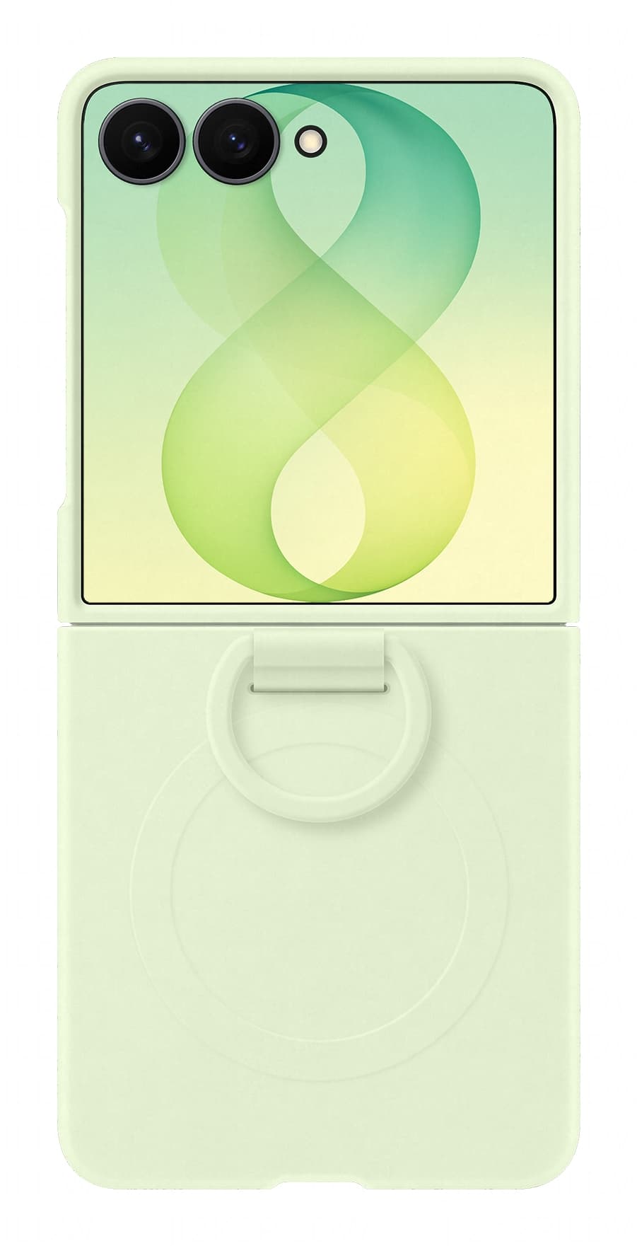 Samsung silicone ring case flip8 vert — vue 1