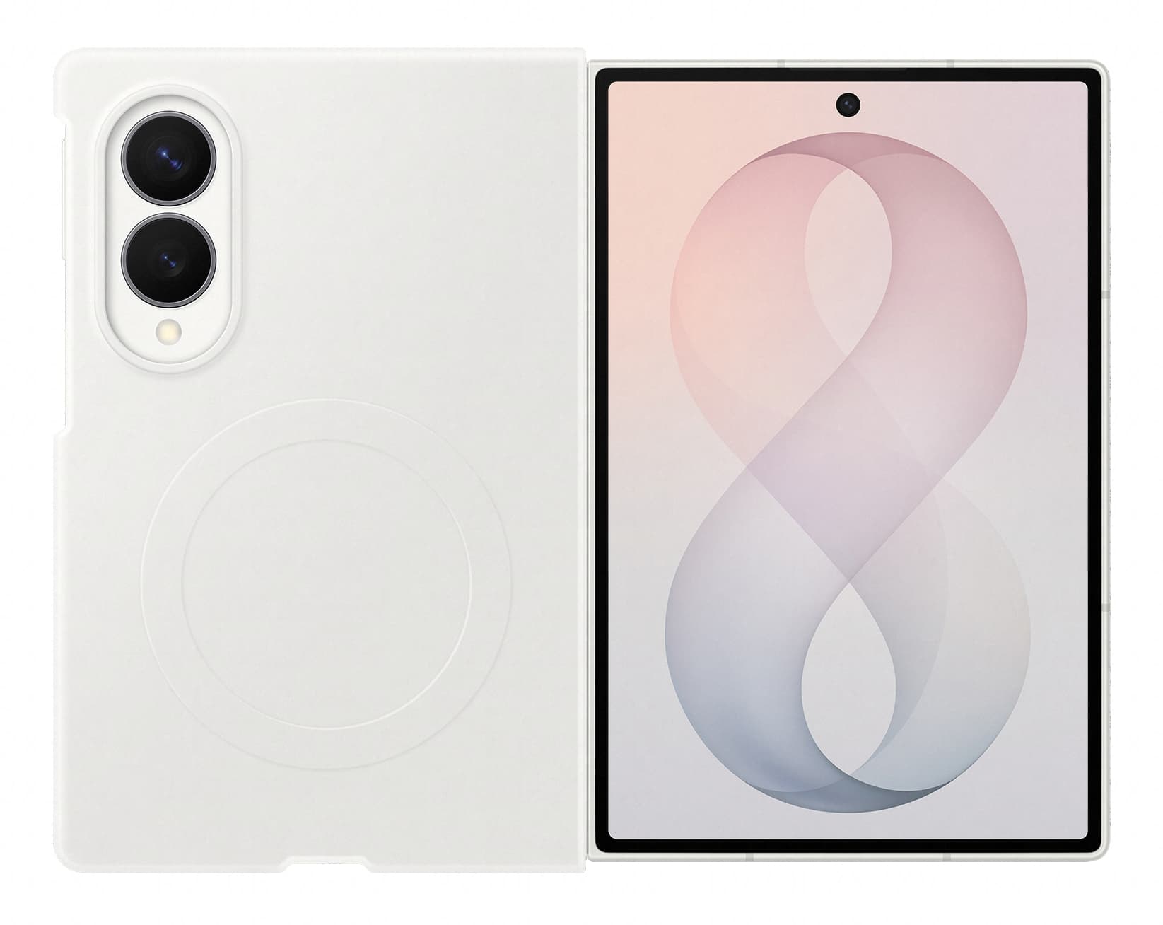 Samsung silicone case fold8 blanc — vue 1