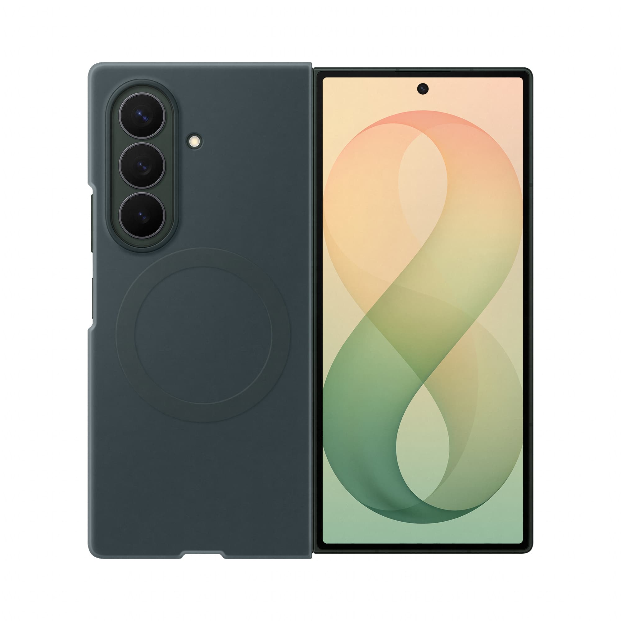 Samsung silicone case fold8 ultra vert — vue 1