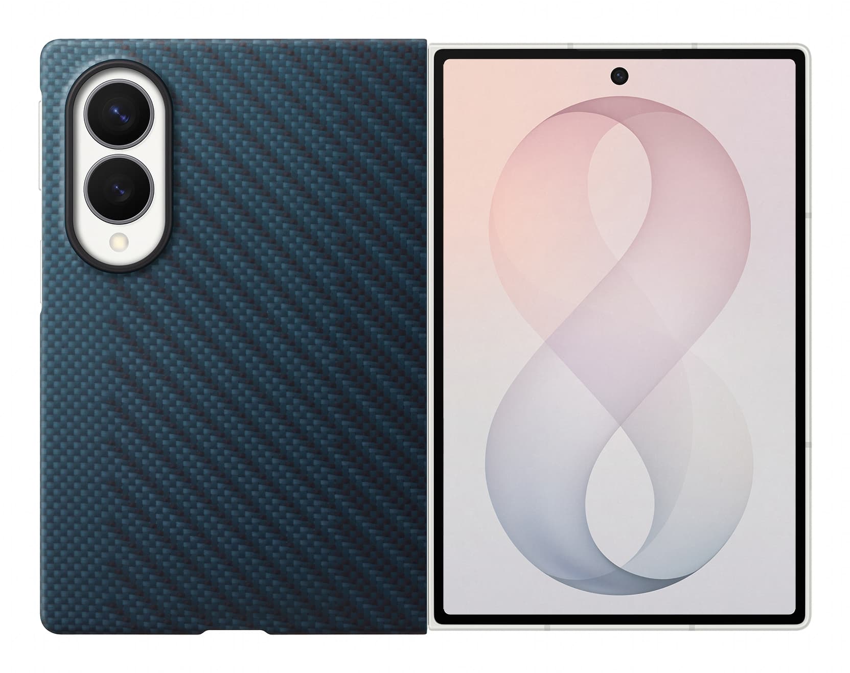Samsung carbon magnet case fold8 navy — vue 1