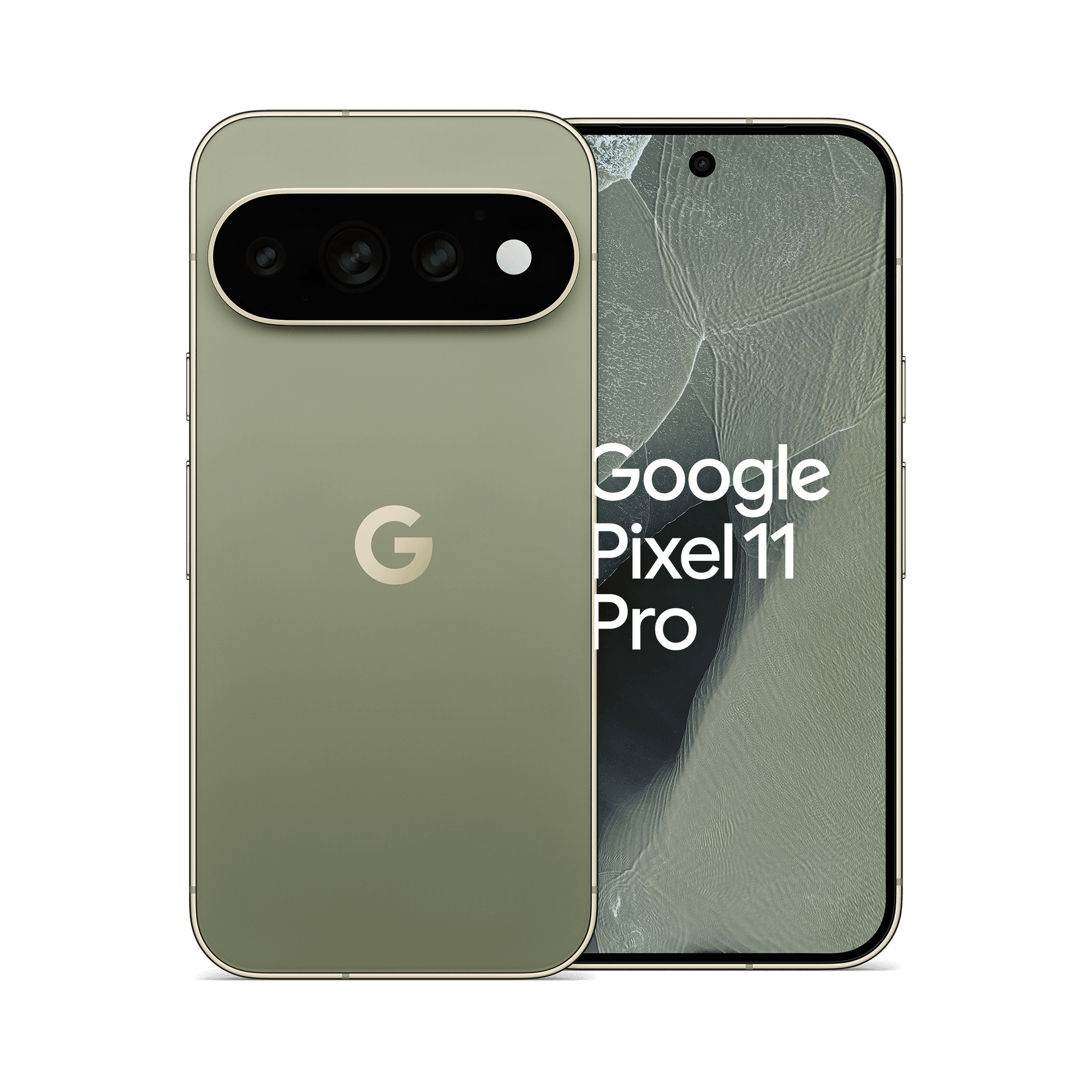 Google pixel 11 pro 256gb olive — vue 1