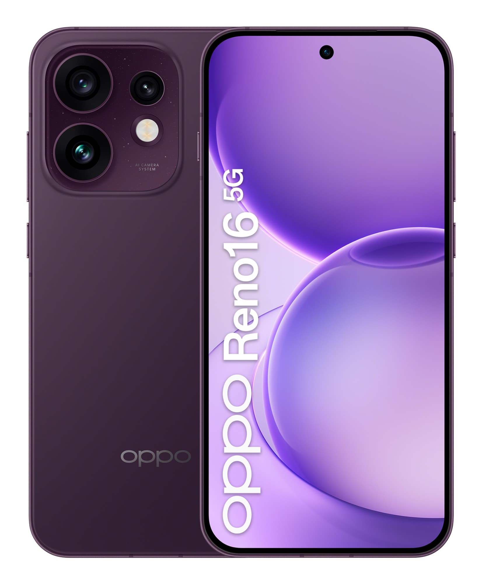 Oppo reno16 8+512 purple black — vue 1