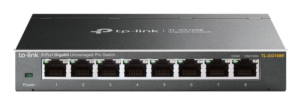 Tp-link tl-sg108e 8p gb smart switch — vue 1