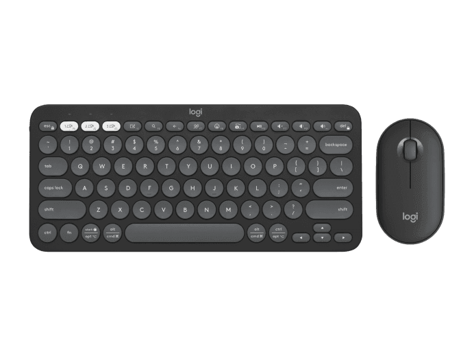 Logitech pebble 2 combo graphite — vue 1