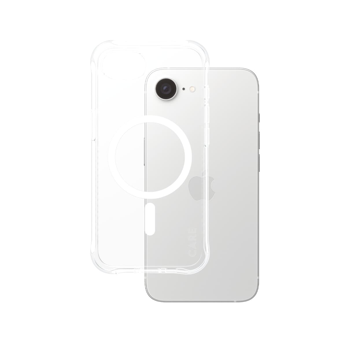 Panzerglass care case iPhone 16e clear — vue 1