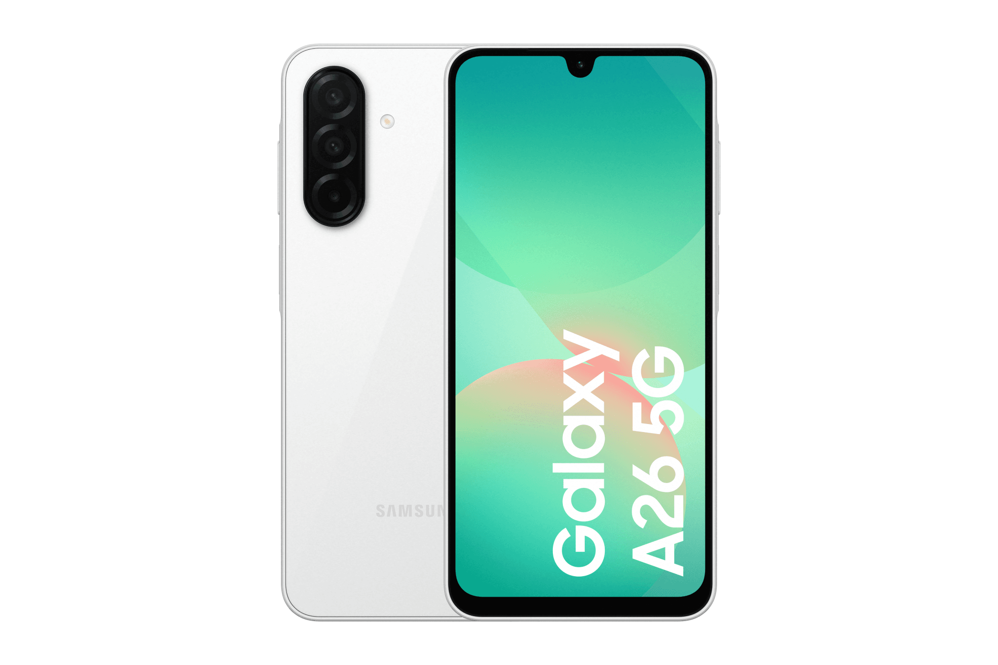 Samsung Galaxy a26 5g 128gb white — vue 1