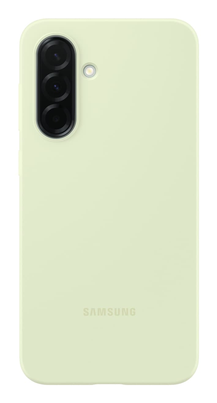 Samsung silicone case a36 light green — vue 1