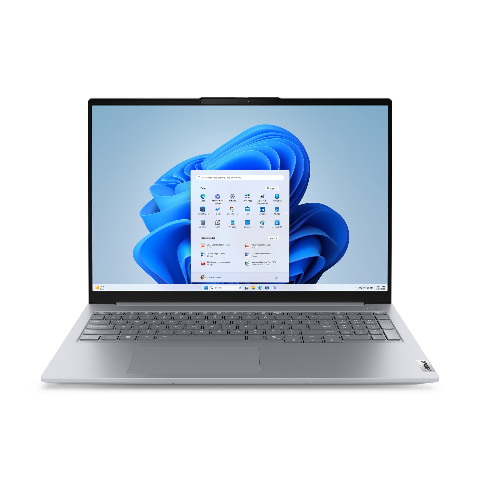 Lenovo thinkbook 16 g8 irl intel core I5 — vue 1
