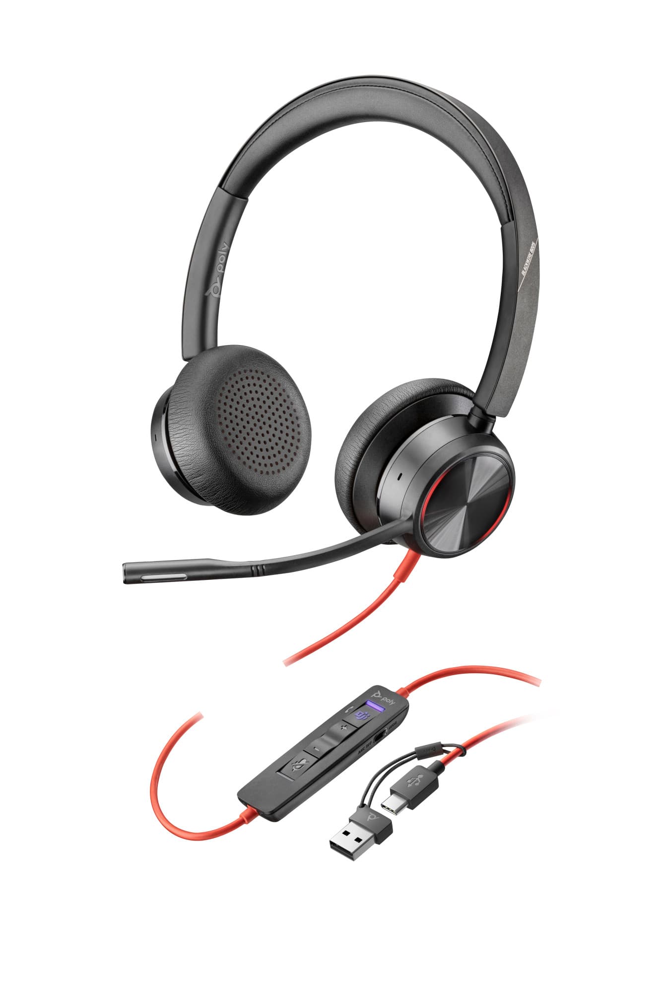 Poly blackwire 8225 stereo ms teams cert — vue 1