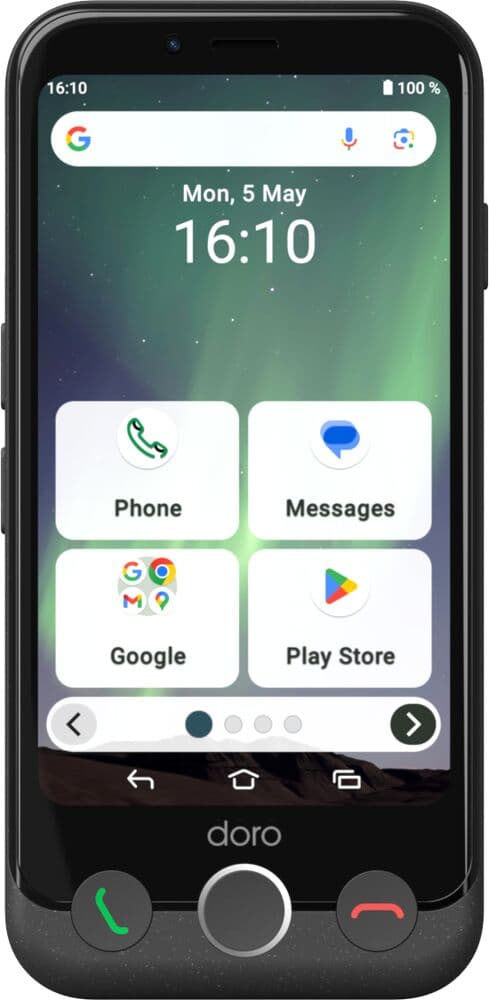Doro aurora a10 smartphone graphite — vue 1