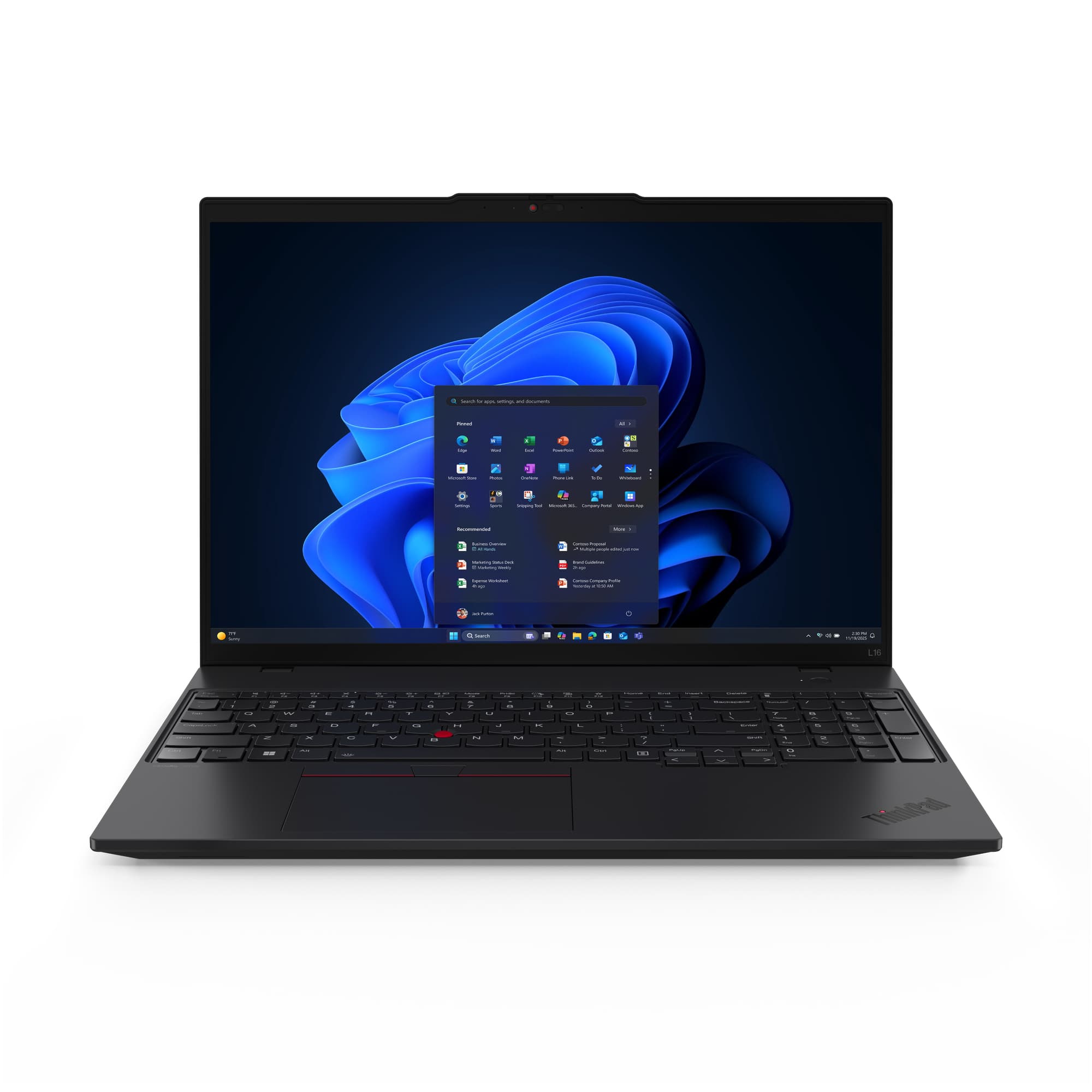Lenovo thinkpad l16 gen 2 (intel) u5 225 — vue 1